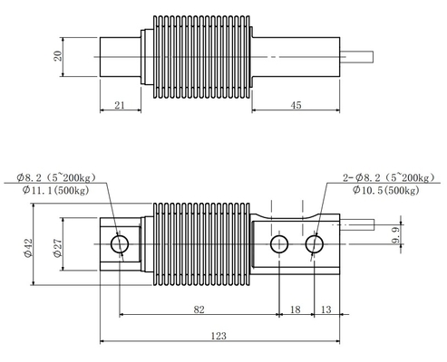 20v Stainless Steel Single Point Load Cells 10kg To 500kg Strain Gauge Load Cells
